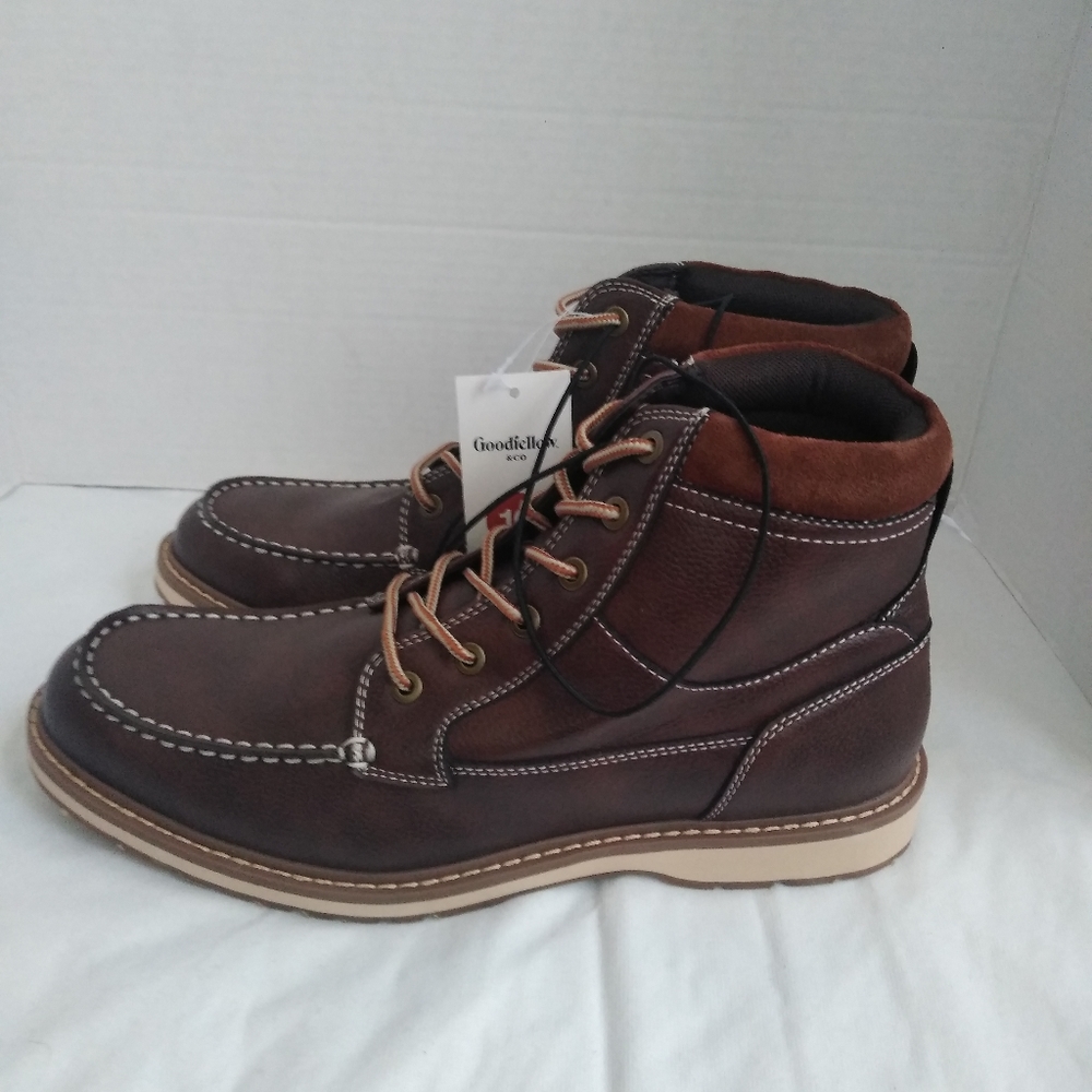 Goodfellow & Co Brown/Jarret Faux Leather Boots - Picture 2 of 6